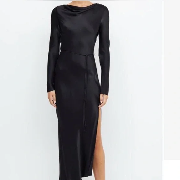 Moon Dance Long Sleeve Maxi Dress in Black - Bec + Bridge 4
